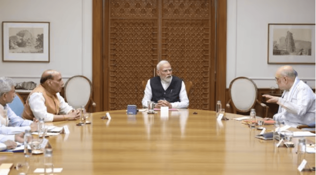 Prime Minister Narendra Modi chairs meeting of Cabinet Committee on Security (CCS).